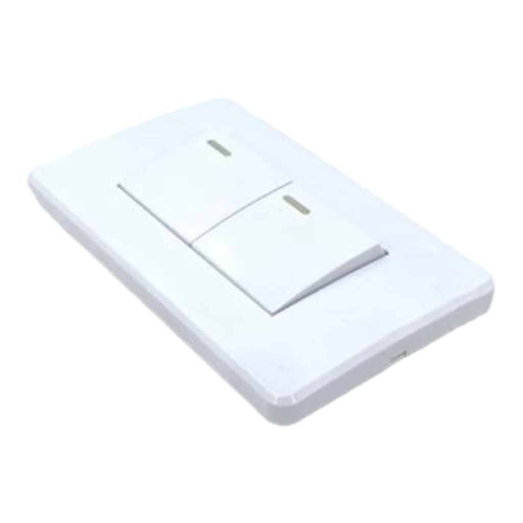 APAGADOR DOBLE BLANCO IMP