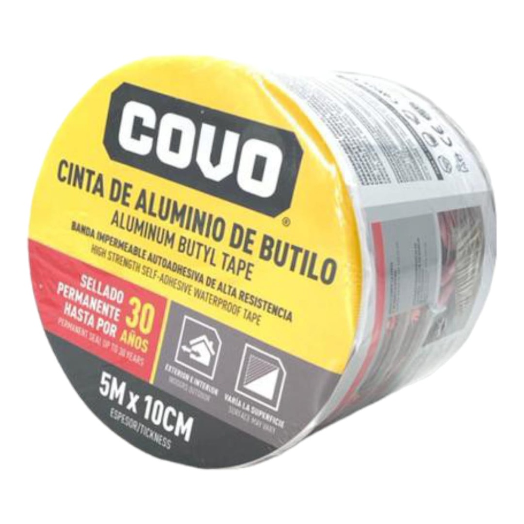 CINTA DE BUTILO 10cm X 5Mts
