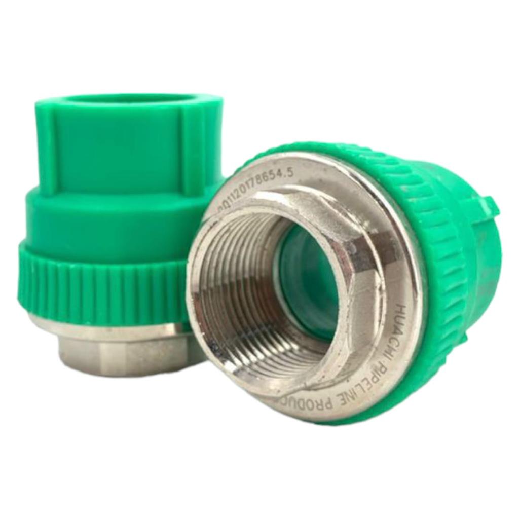 CONECTOR HEMBRA PPR 1" x 1/2" VERDE (TERMOFUSION)