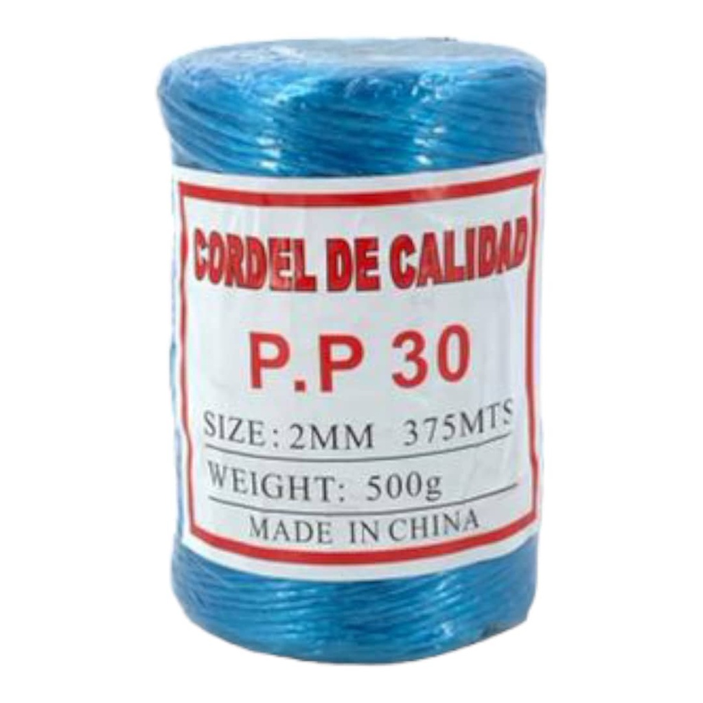 CORDEL MULTIUSO PP30 2mm X 500g AZUL