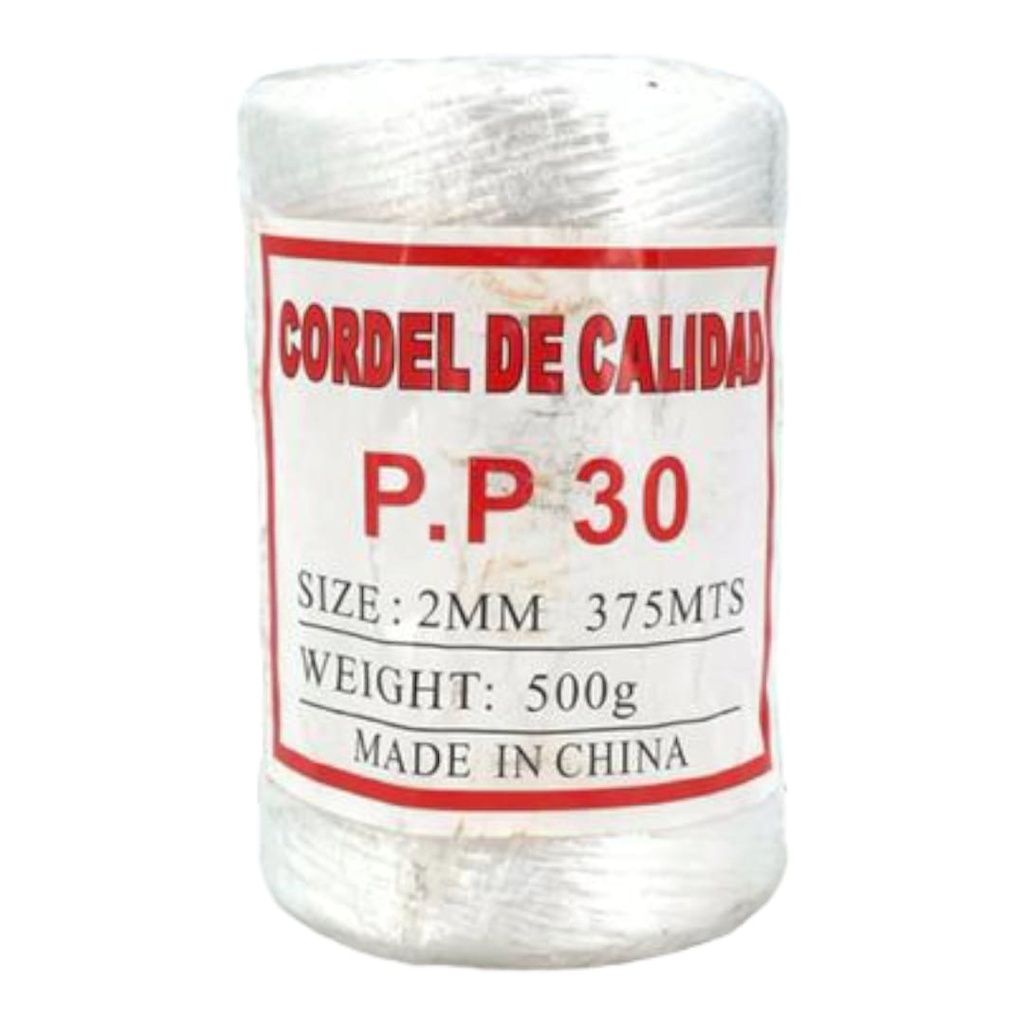 CORDEL MULTIUSO PP30 2mm X 500g BLANCO