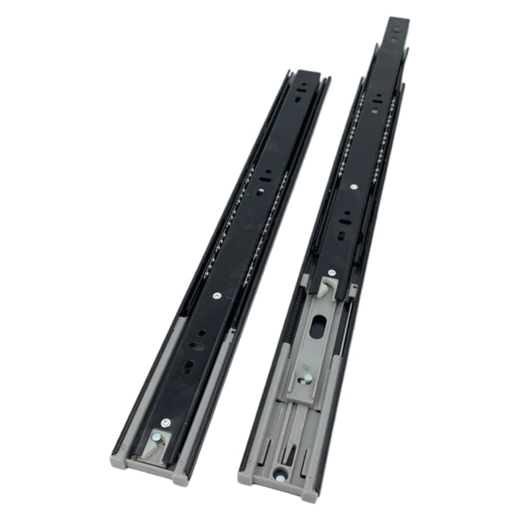 CORREDERA TELESCOPICA C/FRENO NEGRA 18 (450mm) PAR IMP