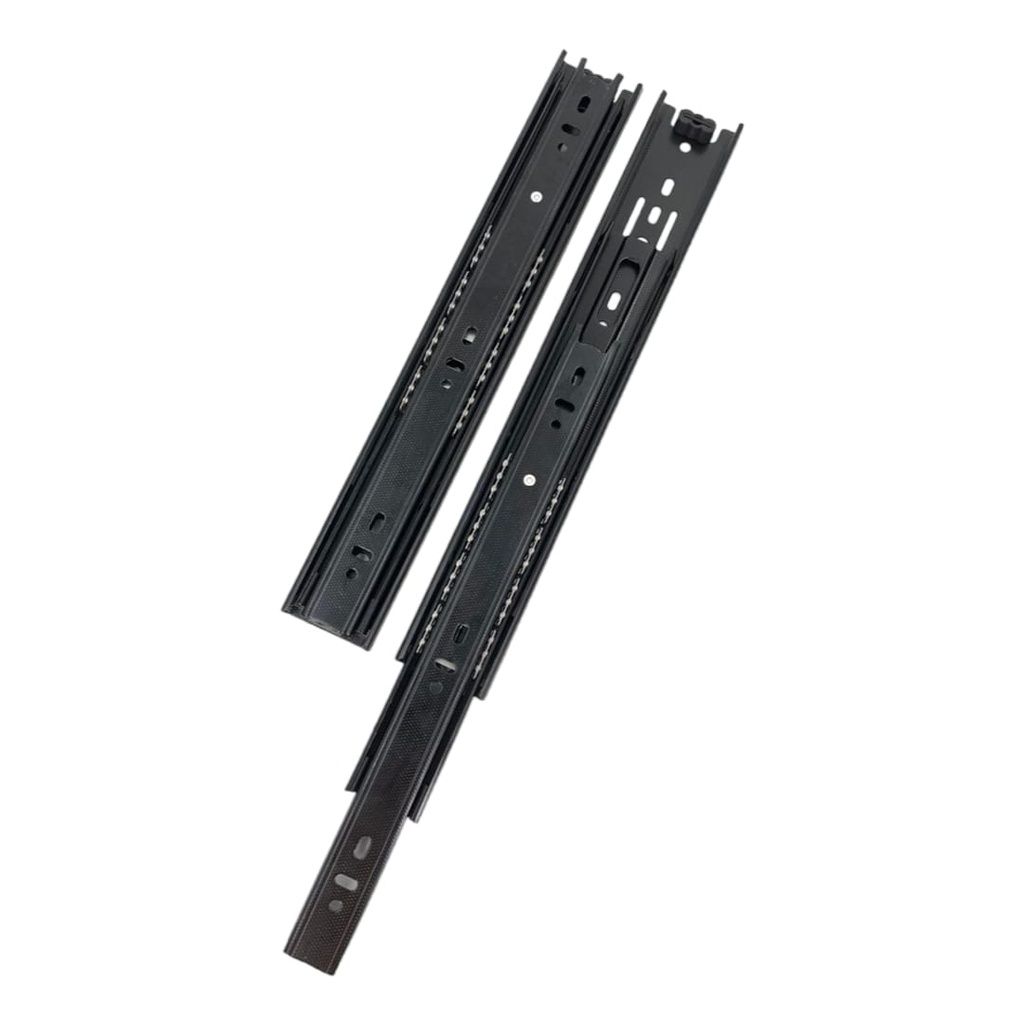 CORREDERA TELESCOPICA NEGRA 14 (340mm) PAR