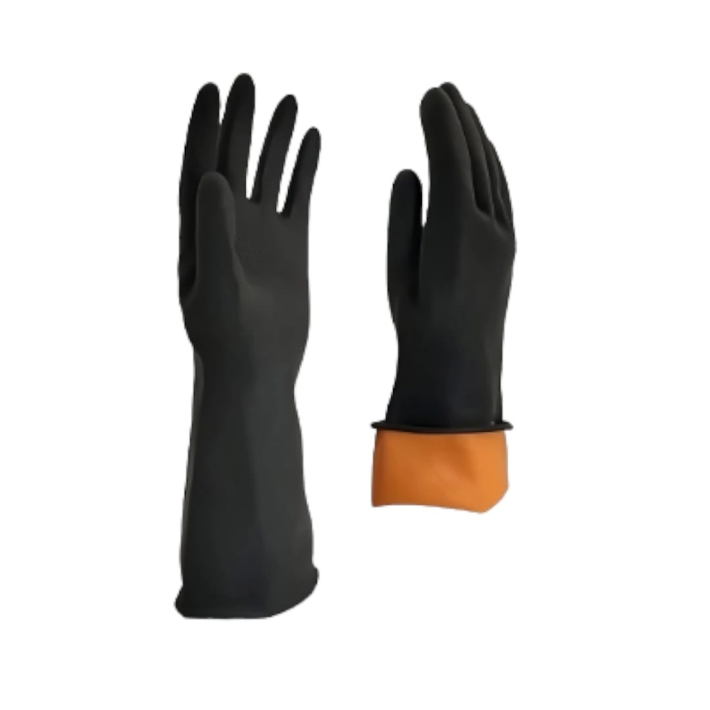 GUANTE DE LATEX NEGRO EXTRAFUERTE TALLA L