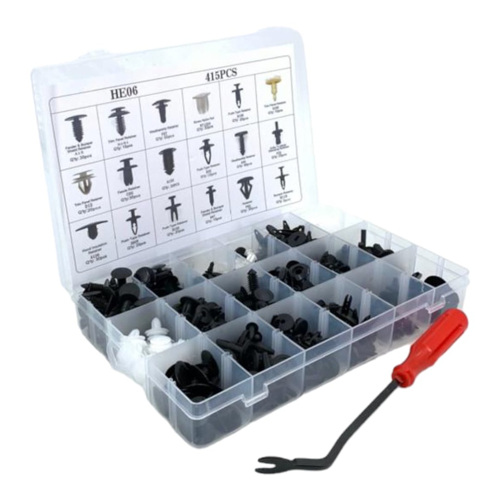 JUEGO BROCHES CON LLAVE 415Pzs