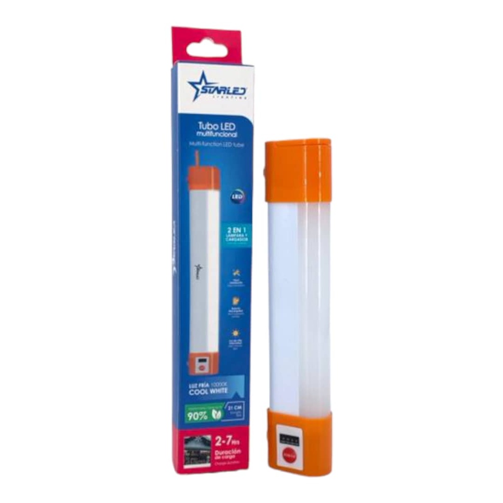 LAMPARA RECARGABLE 21cm (2-7Hrs DURACION)