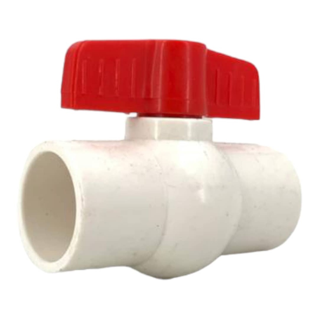 LLAVE DE BOLA PVC 1" LISO