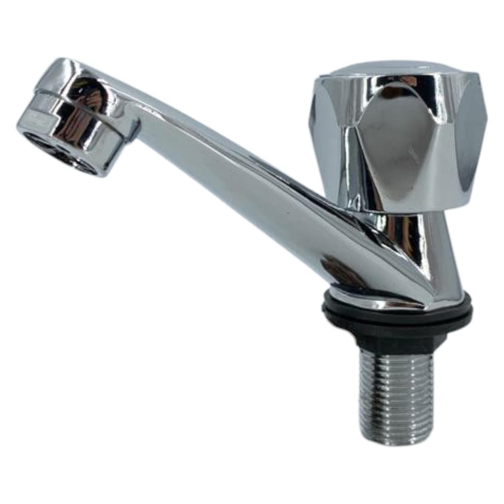 LLAVE LAVAMANO METALICA M/POMO PLASTICA CROMADA IMP