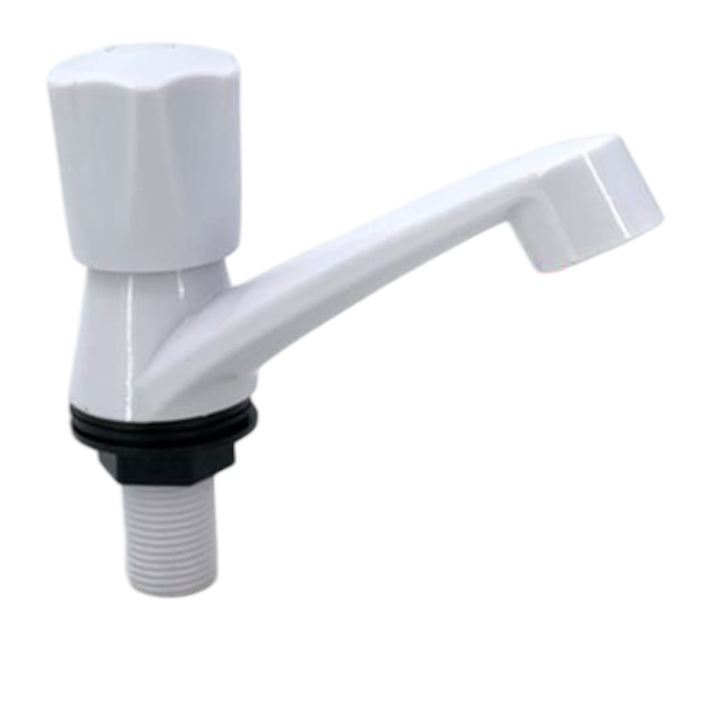 LLAVE LAVAMANO PVC BLANCA