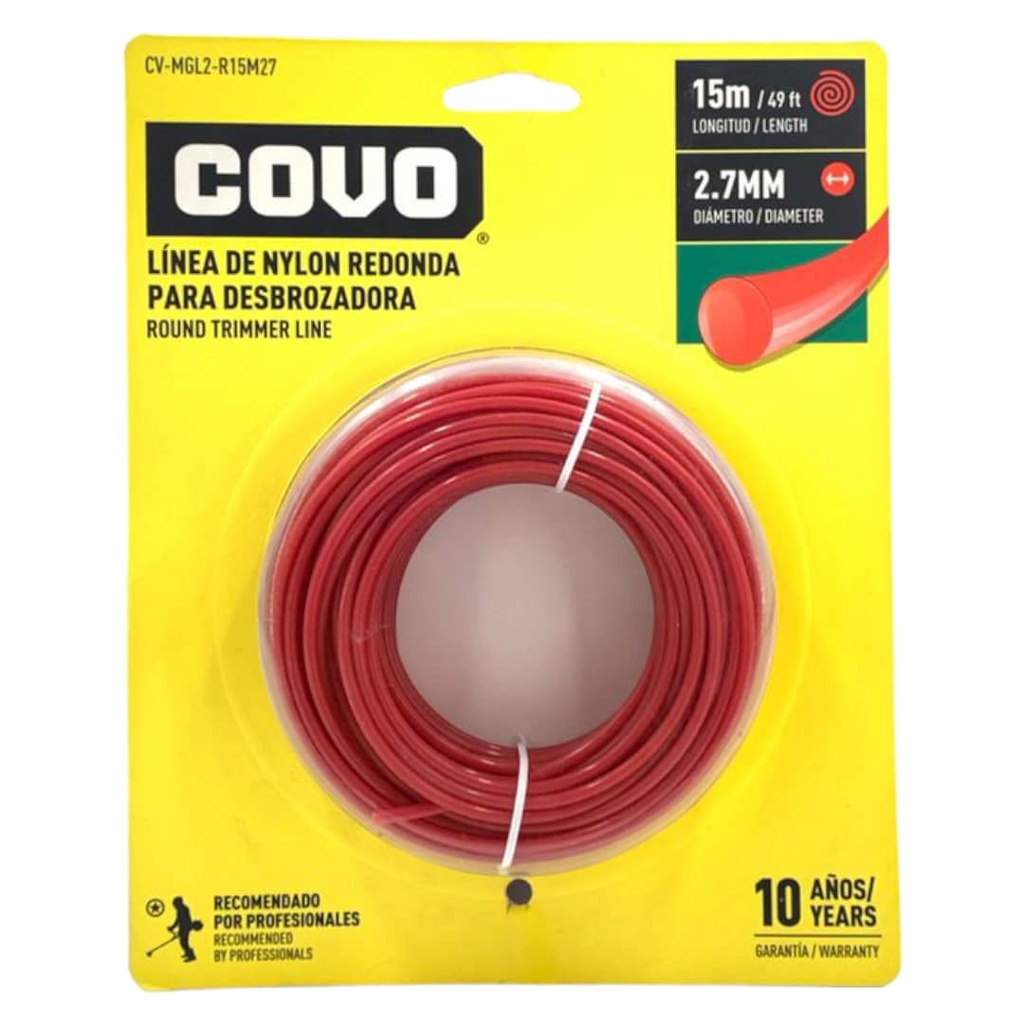NYLON PARA DESMALEZAR 2,70mm x 15Mts