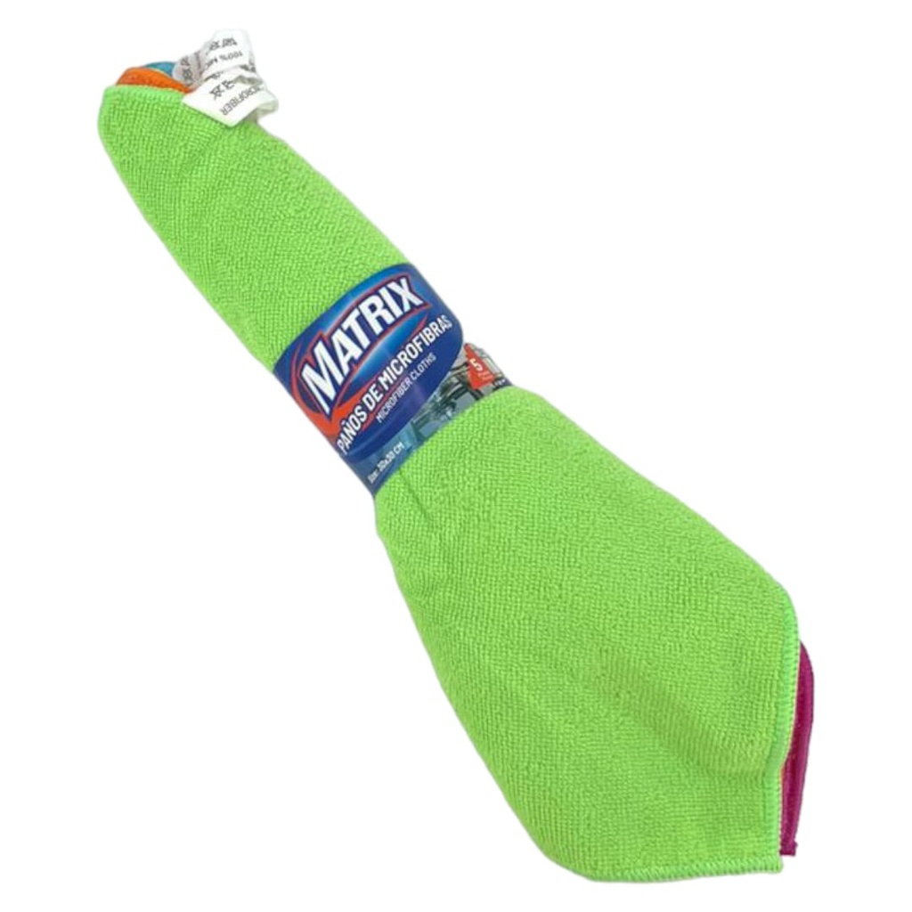 PAÑO MICROFIBRA 30cm x 30cm x 5und