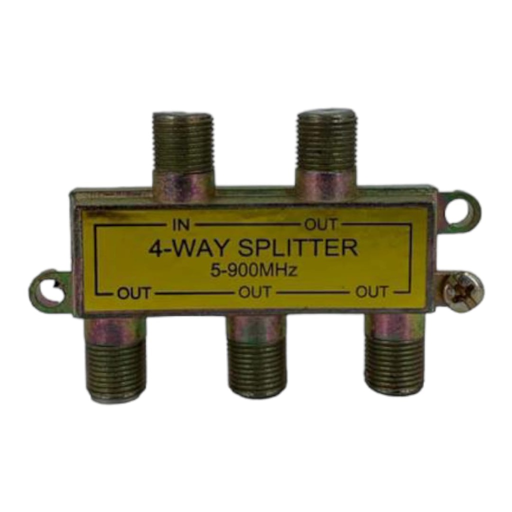 SPLITER 4 VIAS 5-900MHz