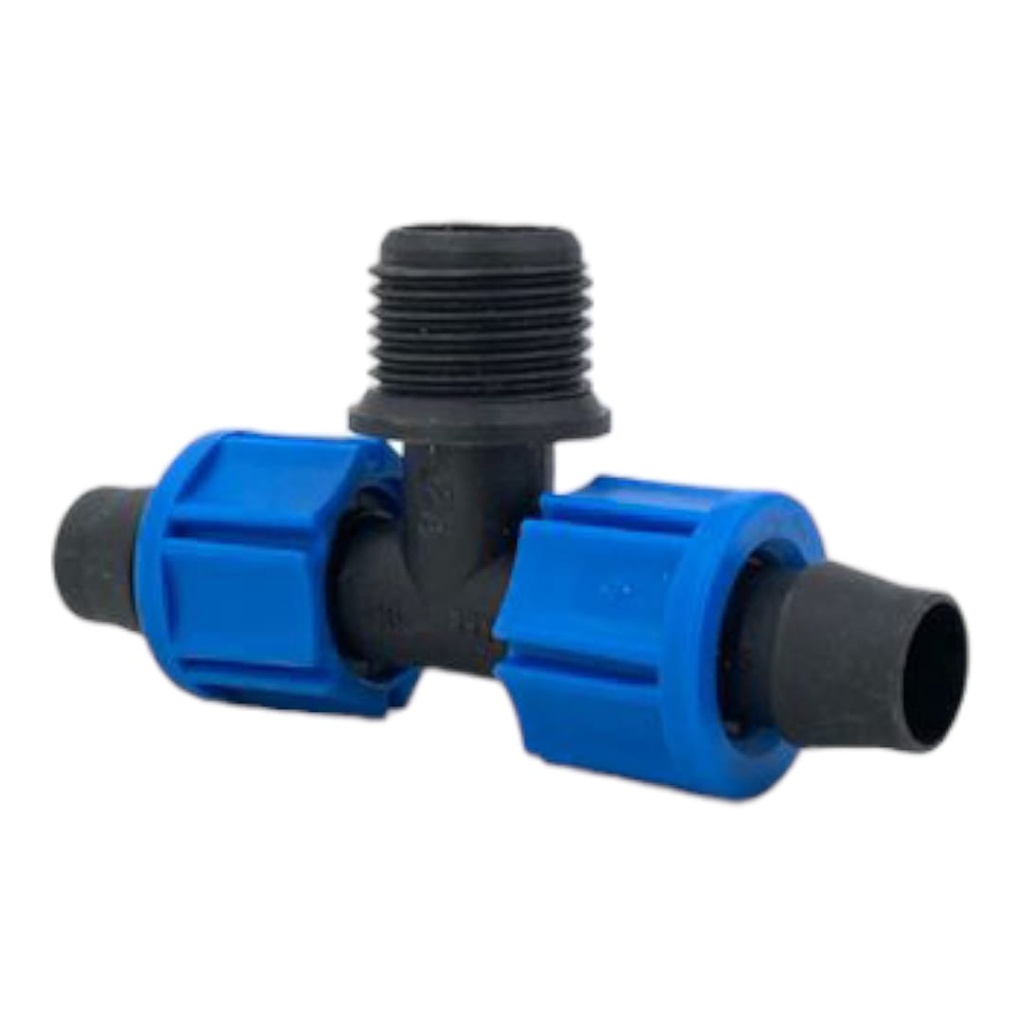TEE DE RIEGO 16mm x 1/2 P/MANGUERA GOTEO
