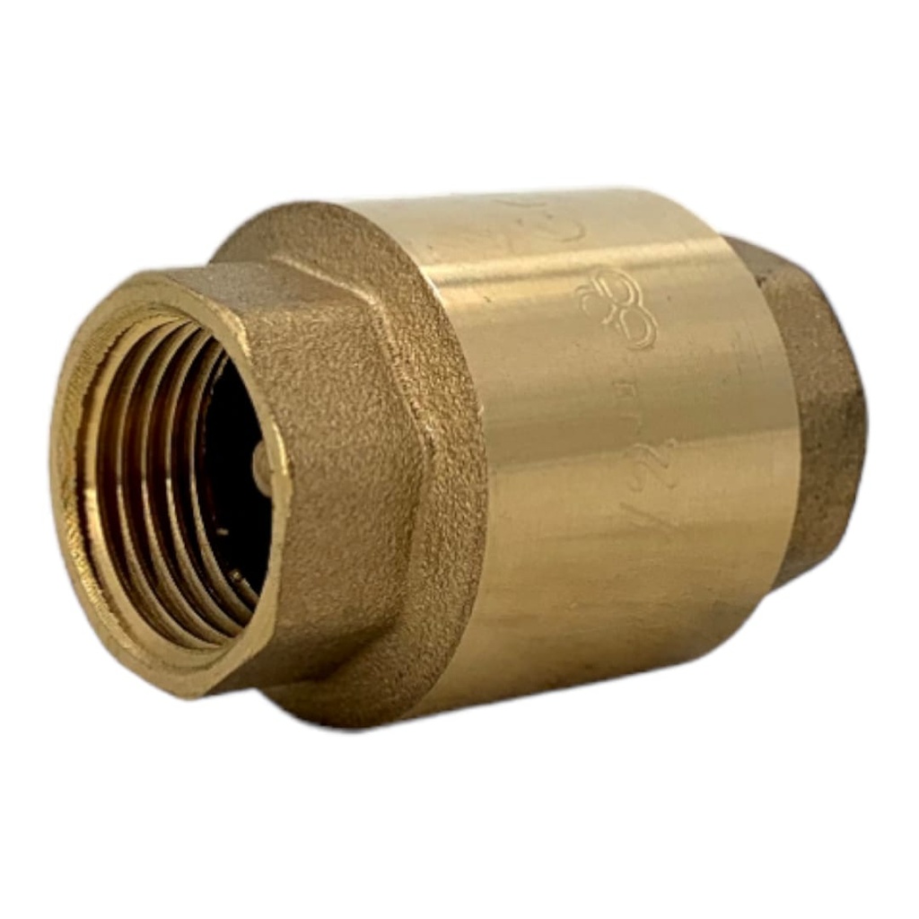 VALVULA CHECK 1/2" BRONCE VERTICAL