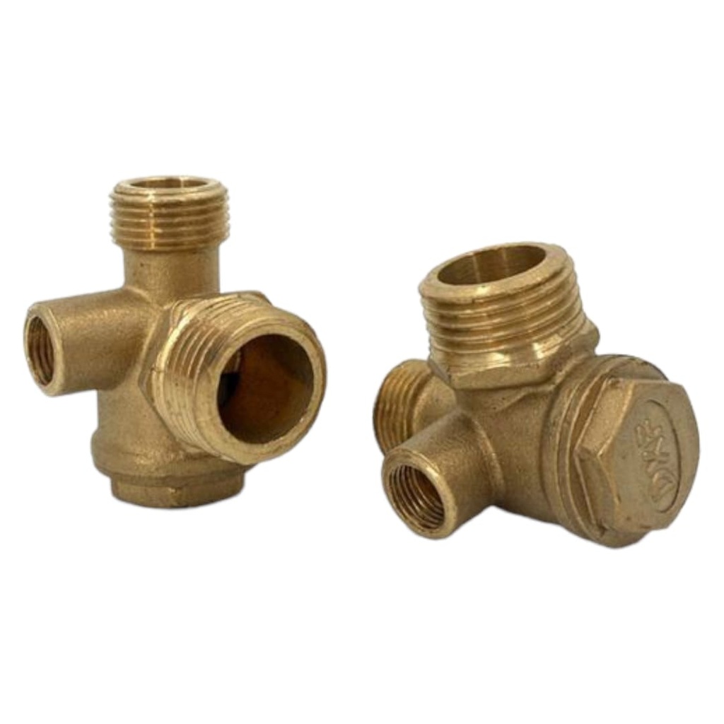 VALVULA CHECK BRONCE P/COMPRESOR DE AIRE