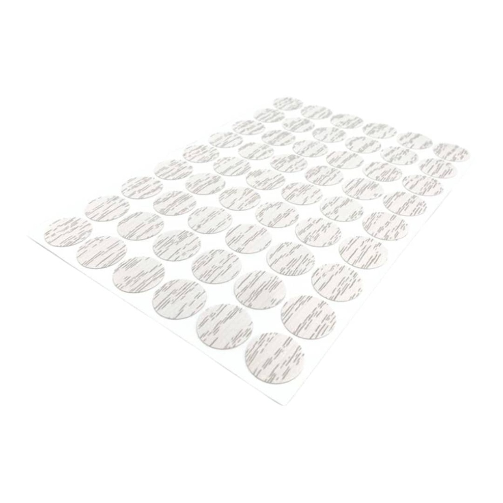 ETIQUETA TAPA TORNILLOS PARA FORMICA #15 54 STICKES x HOJA IMP