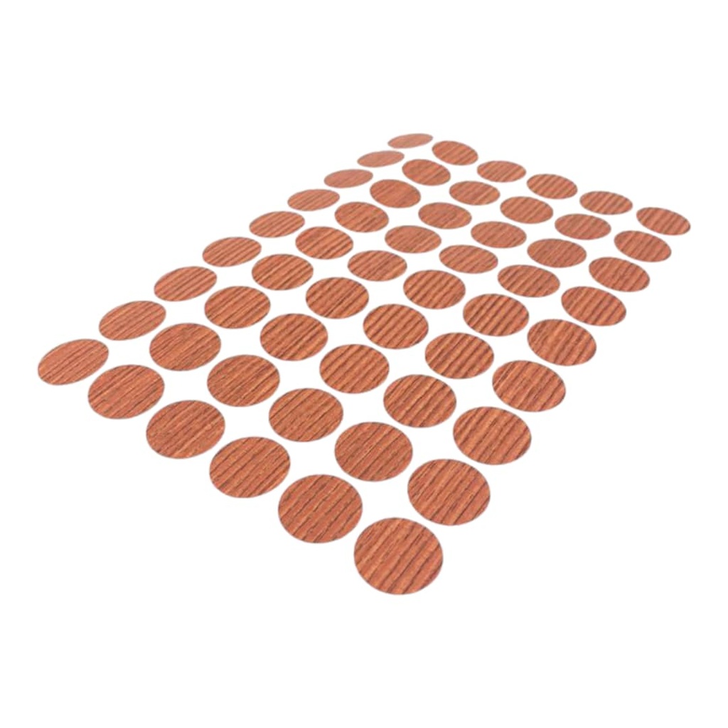 ETIQUETA TAPA TORNILLOS PARA FORMICA #18 54 STICKES x HOJA IMP