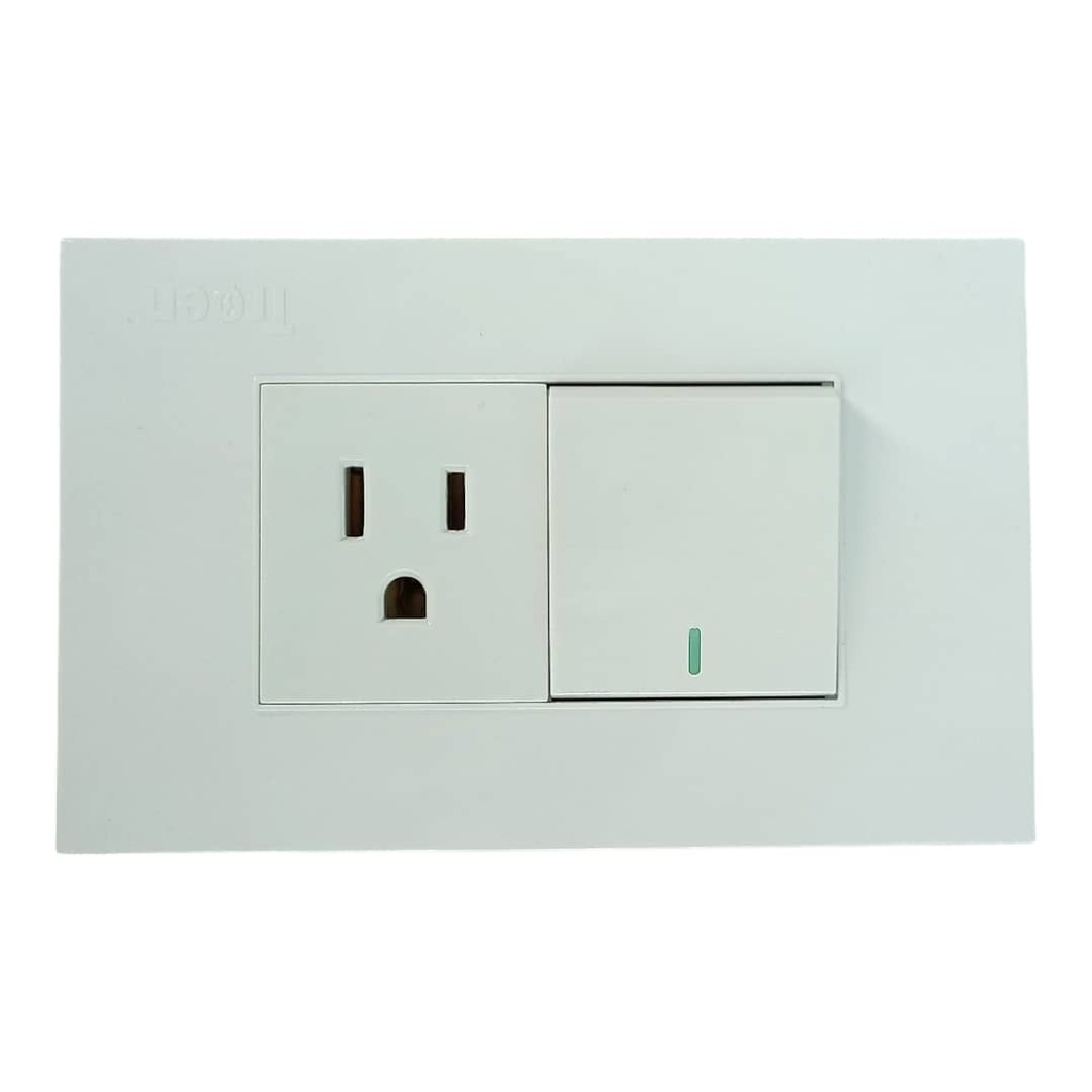 TOMA/APAGADOR BLANCO