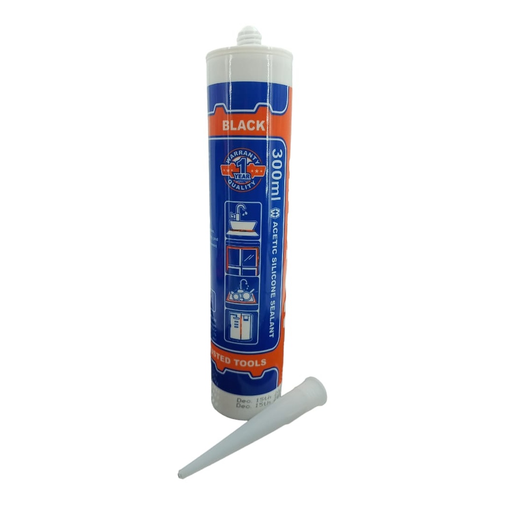 SILICON ACRILICO NEGRO 300ml