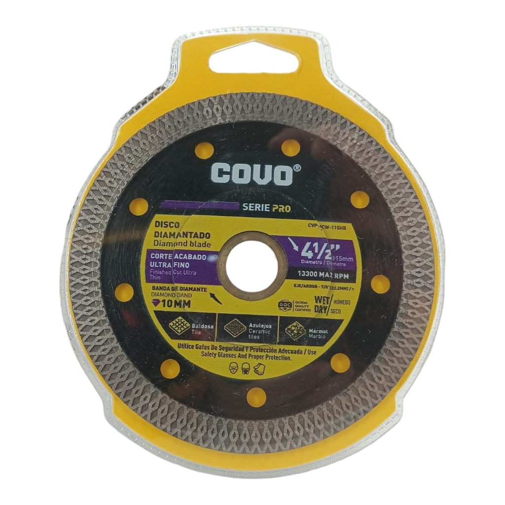 DISCO DIAMANTE TURBO ULTRAFINO 4-1/2"
