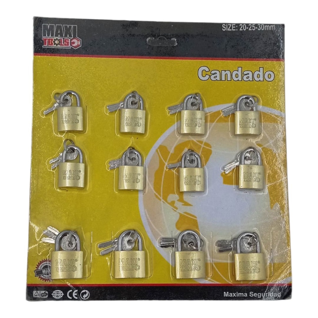 SET DE CANDADOS 20-25 y 30mm