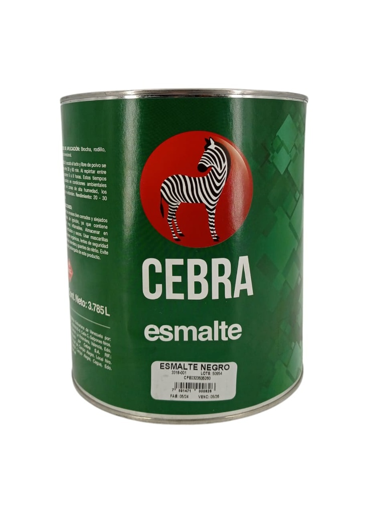 PINTURA NEGRO GALON 3.78Lts