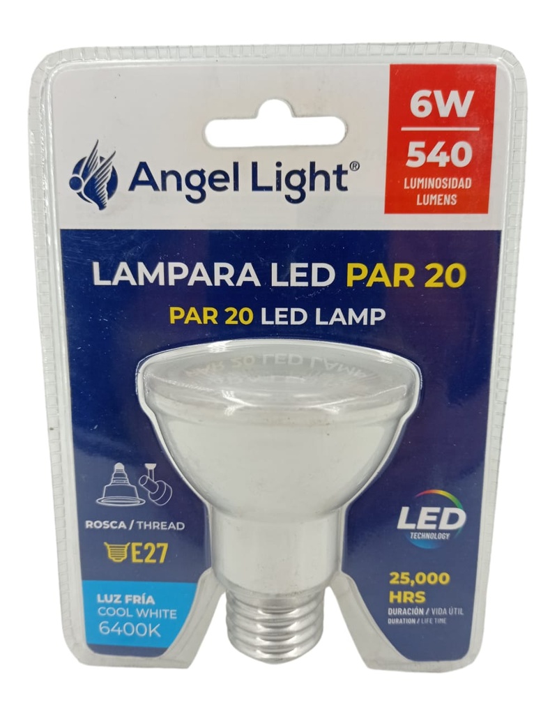 BOMBILLO PAR 20 LED 6W E27