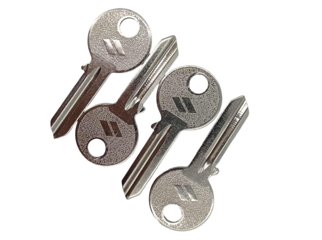 LLAVE EN BLANCO PERFIL UNV DERECHA REDONDA