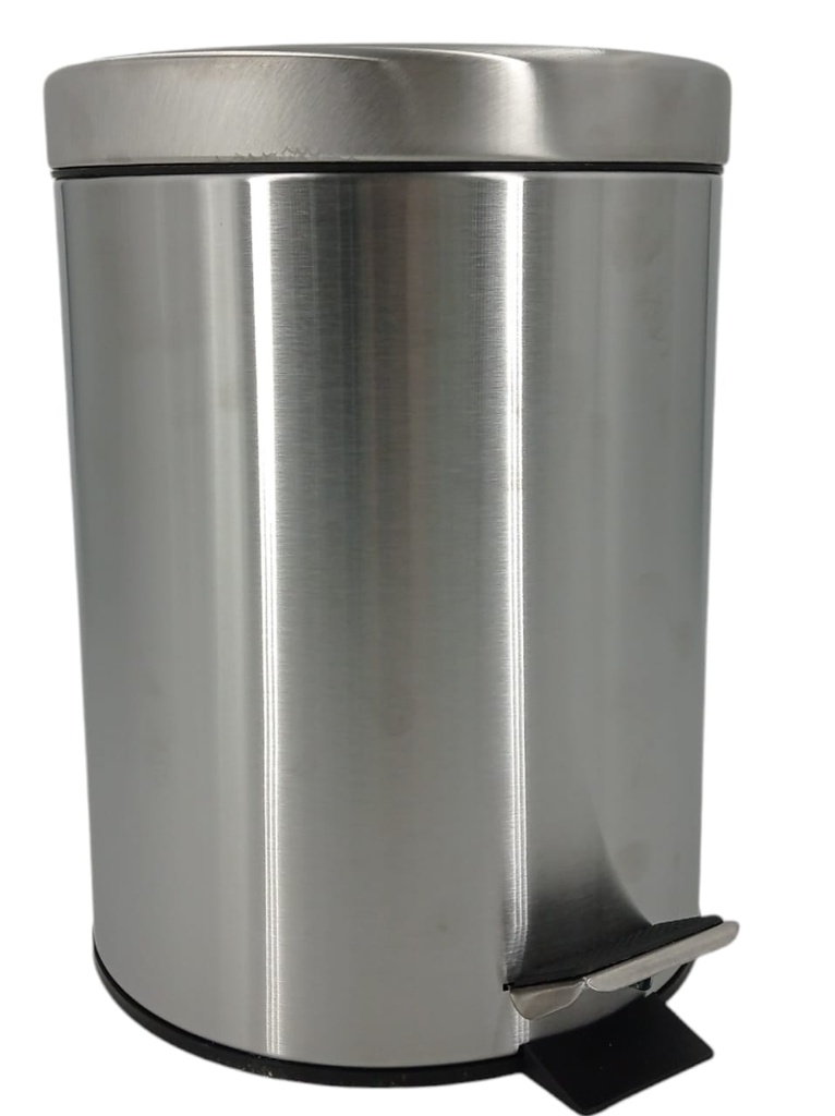 PAPELERA CILINDRICA DE 5L ACERO INOX