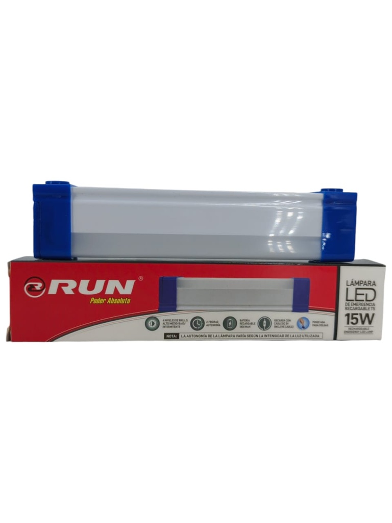 LAMPARA LED RECARGABLE 15W (5Hrs DURACION)