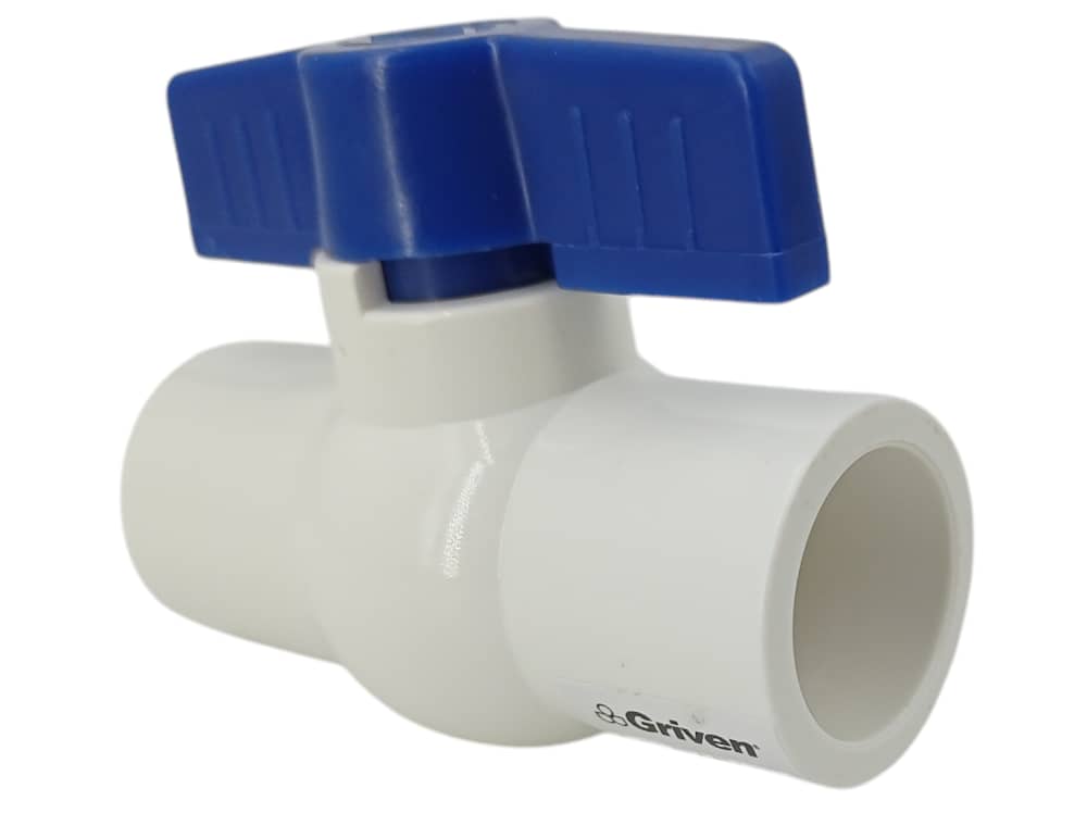 LLAVE DE BOLA PVC 1/2" LISA