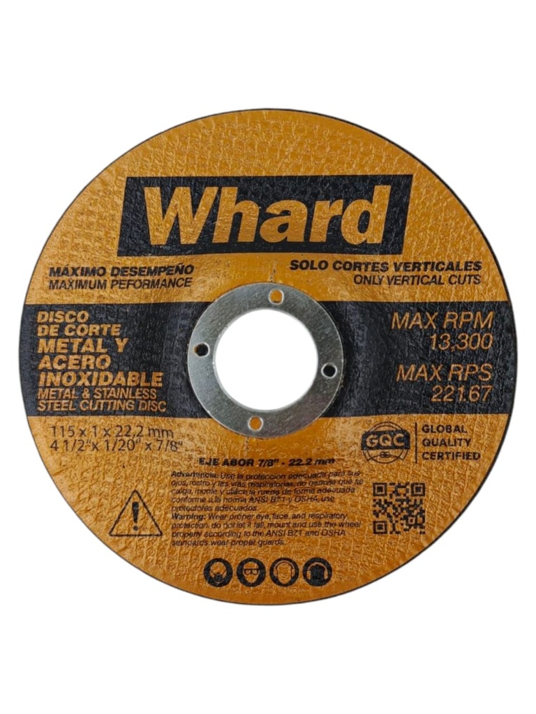 DISCO DE CORTE ULTRAFINO 4-1/2" IMP