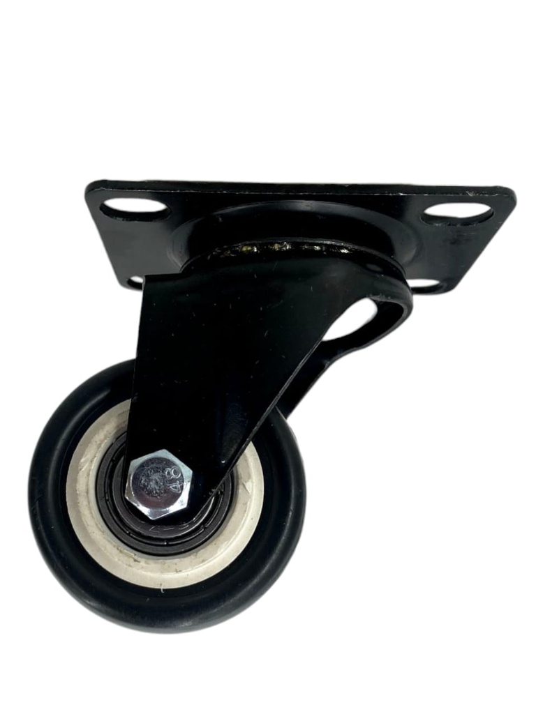 RUEDA GIRATORIA 1.5" C/BASE NEGRA