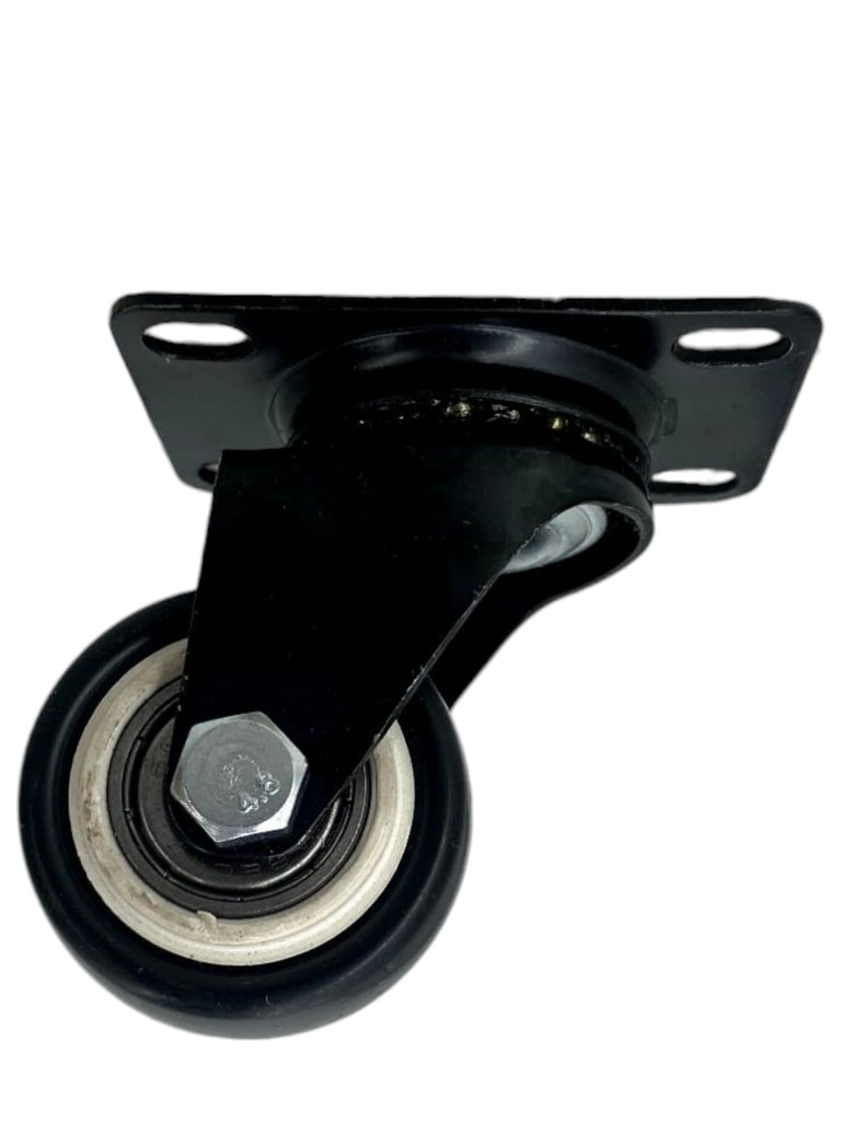 RUEDA GIRATORIA 2.5" C/BASE NEGRA