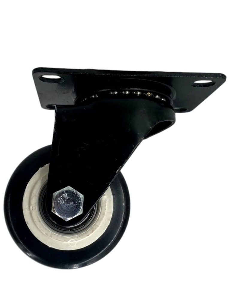 RUEDA GIRATORIA 2" C/BASE NEGRA