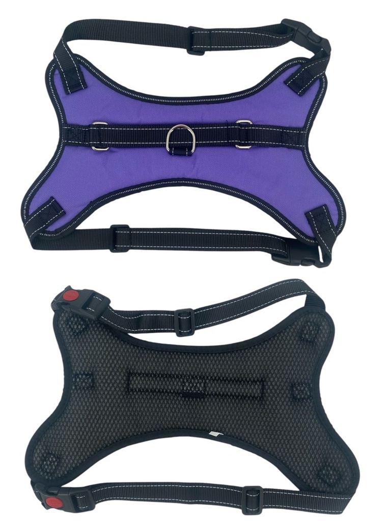 PECHERA PARA PERROS TALLA L MORADO IMP