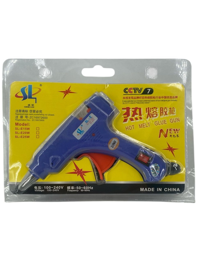 PISTOLA DE SILICON 20W 110-220V PEQUEÑA