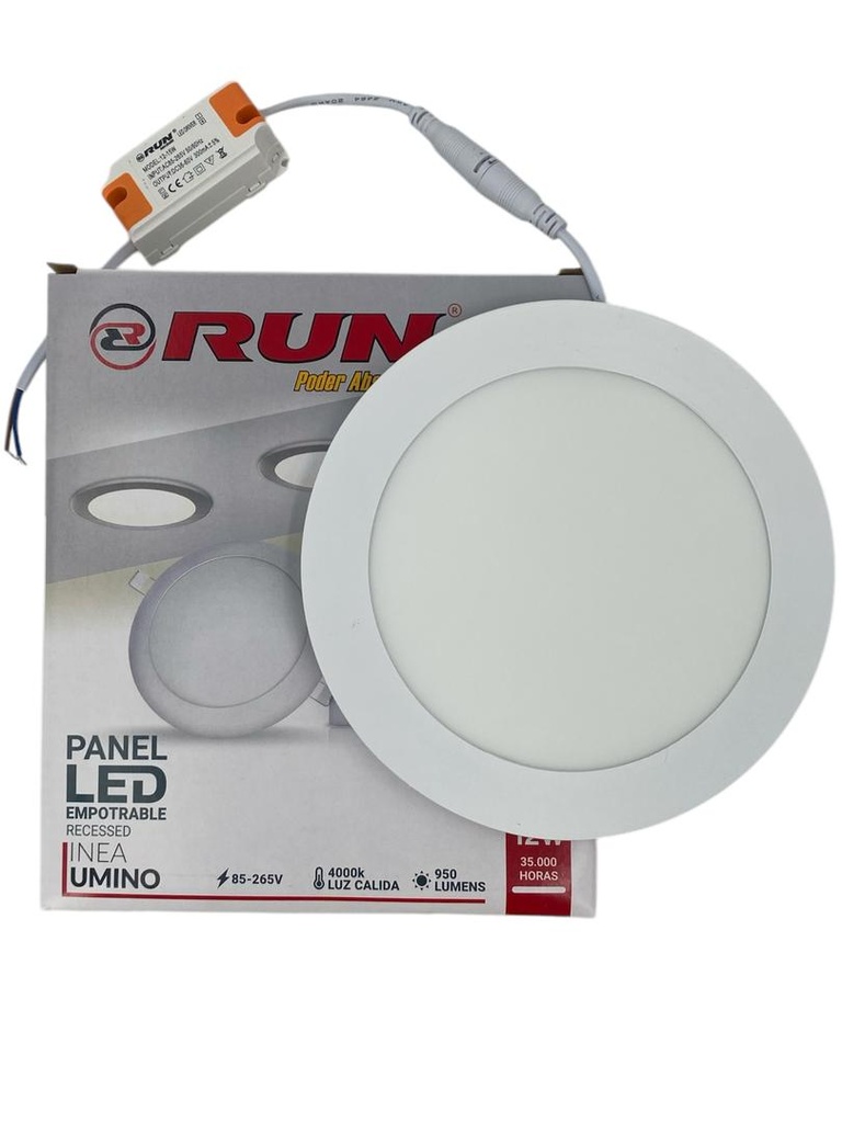 LAMPARA LED 12W EMPOTRAR REDONDA