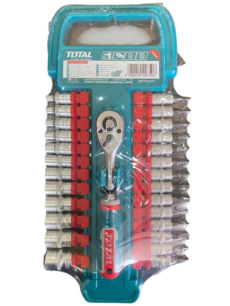 JUEGO DE RATCHET 1/4" 27Pzs