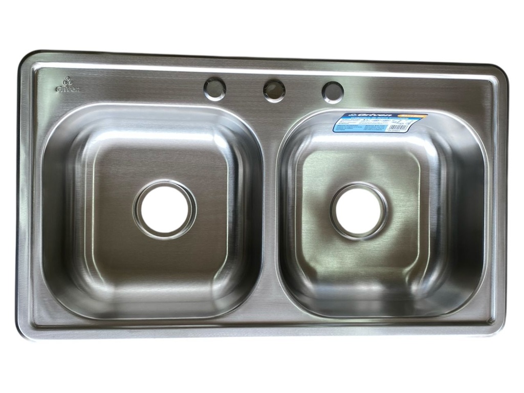 FREGADERO A/I DOBLE 84 x 48cm