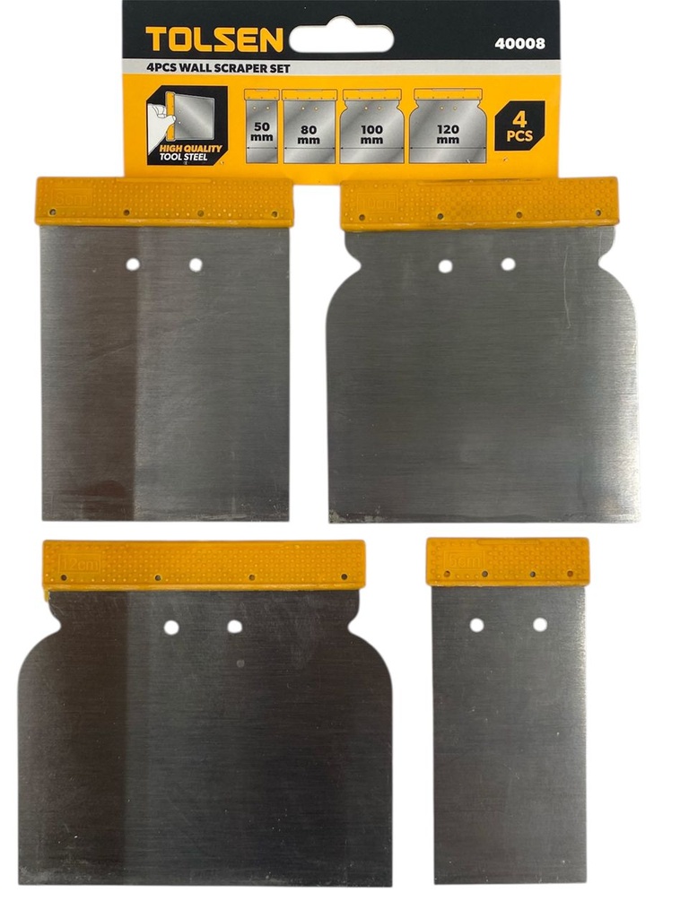 JUEGO DE ESPATULAS METAL 4Pzas