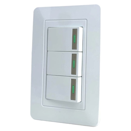 [J0600000106] APAGADOR TRIPLE BLANCO