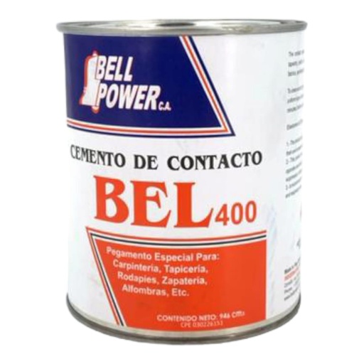 [L0100000042] CEMENTO DE CONTACTO 400 - CUARTO 946cc