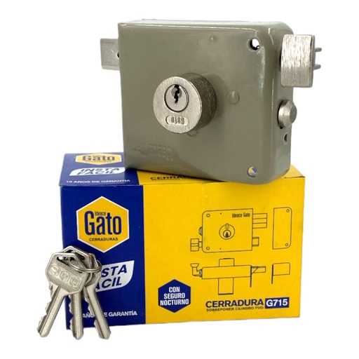 [E0500000044] CERRADURA CILINDRO FIJO DERECHA