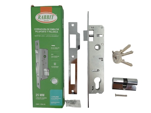 [E0500000040] CERRADURA PARA EMBUTIR 25mm