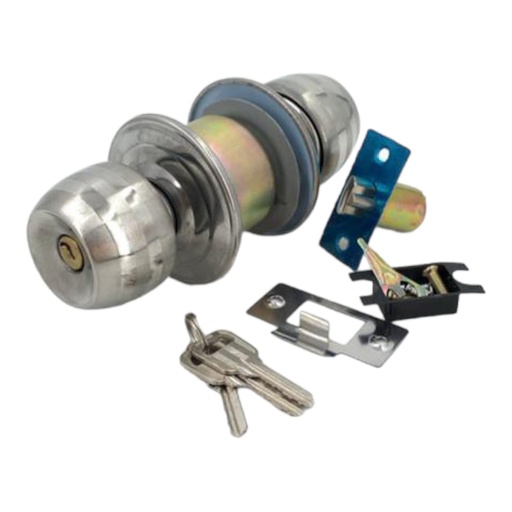 [E0500000004] CERRADURA PARA HABITACION INOX POMO