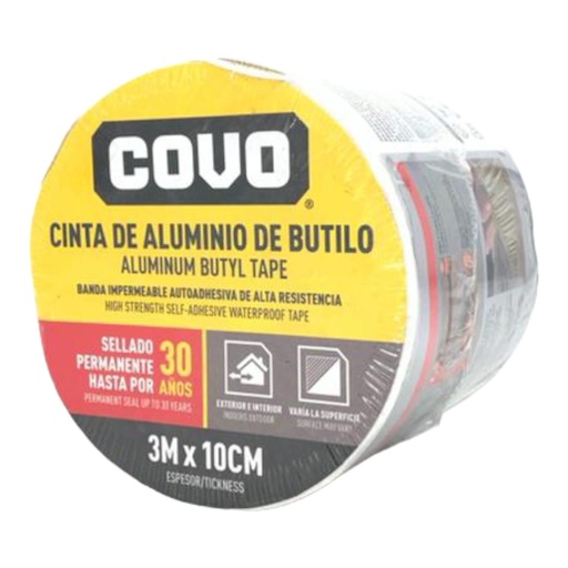 [L0100000024] CINTA DE BUTILO 10cm X 3Mts
