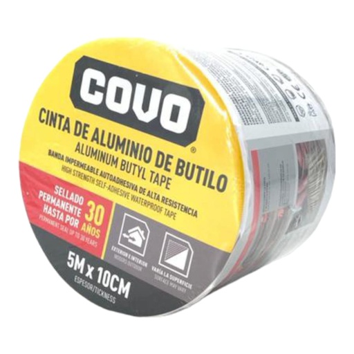 [L0100000025] CINTA DE BUTILO 10cm X 5Mts