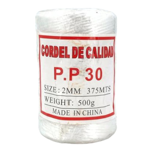 [E0300000100] CORDEL MULTIUSO PP30 2mm X 500g BLANCO