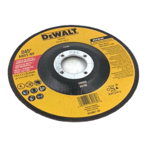 [F0100000064] DISCO DE CORTE ULTRAFINO 4-1/2"
